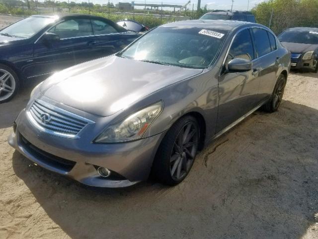 JN1CV6AR2BM400462 - 2011 INFINITI G37 GRAY photo 2