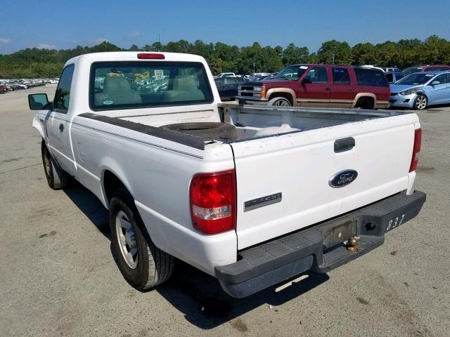 1FTYR10E98PB14558 - 2008 FORD RANGER WHITE photo 3