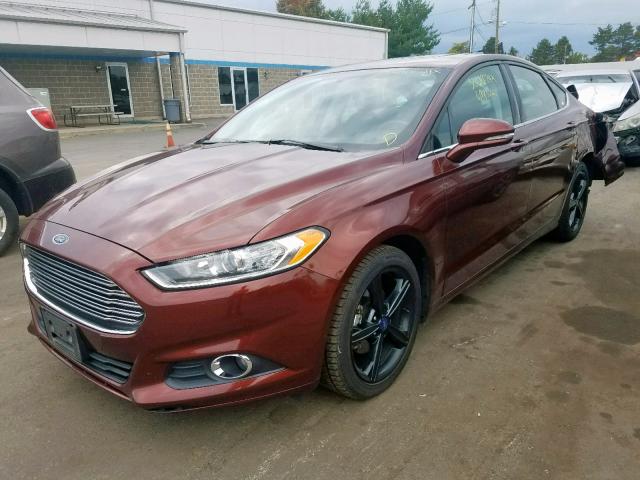 3FA6P0H95GR168869 - 2016 FORD FUSION SE BROWN photo 2