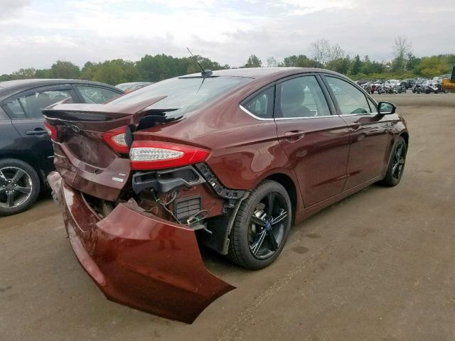 3FA6P0H95GR168869 - 2016 FORD FUSION SE BROWN photo 4