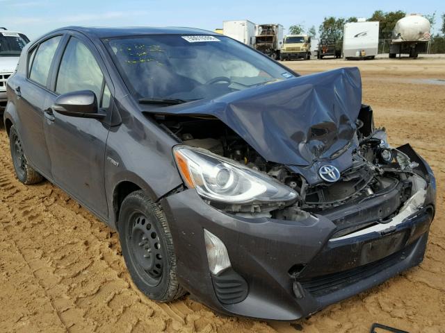 JTDKDTB39G1127419 - 2016 TOYOTA PRIUS C GRAY photo 1