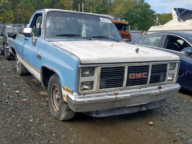 2GTDC14H6F1536592 - 1985 GMC C1500 BLUE photo 1