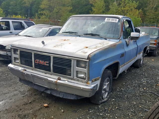 2GTDC14H6F1536592 - 1985 GMC C1500 BLUE photo 2