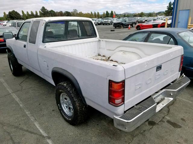 1B7GG23Y4NS556315 - 1992 DODGE DAKOTA GRAY photo 3