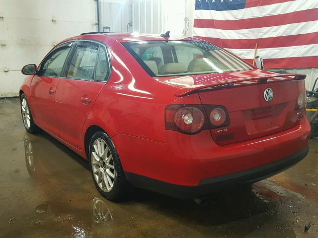 3VWRJ71K88M127940 - 2008 VOLKSWAGEN JETTA WOLF RED photo 3