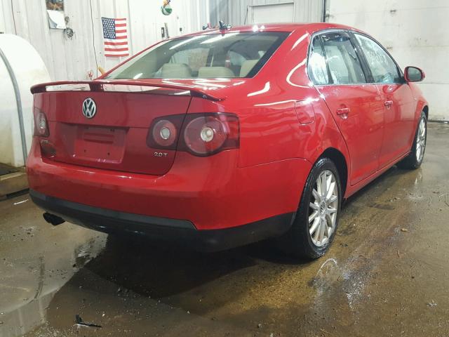 3VWRJ71K88M127940 - 2008 VOLKSWAGEN JETTA WOLF RED photo 4