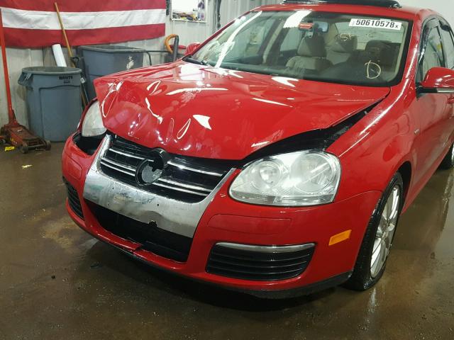 3VWRJ71K88M127940 - 2008 VOLKSWAGEN JETTA WOLF RED photo 9