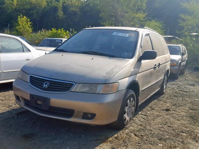 2HKRL185XYH579954 - 2000 HONDA ODYSSEY LX GOLD photo 2