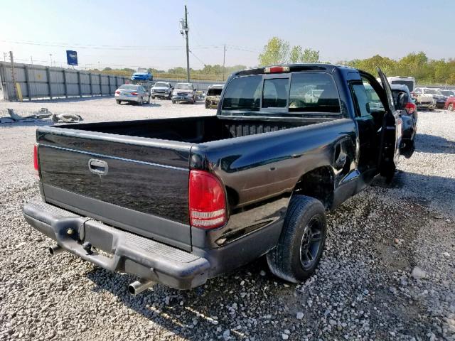 1B7GL22Y3XS256927 - 1999 DODGE DAKOTA BLACK photo 4