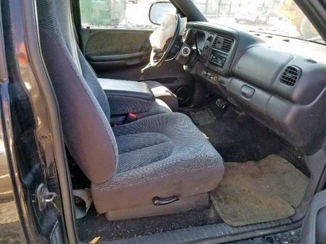 1B7GL22Y3XS256927 - 1999 DODGE DAKOTA BLACK photo 5