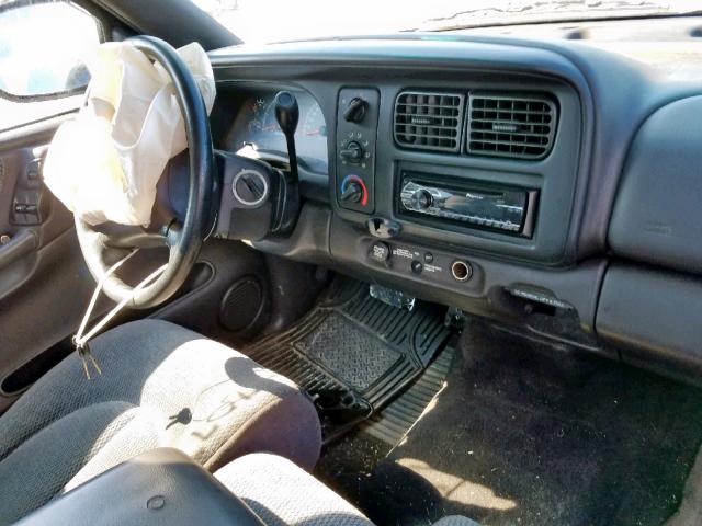 1B7GL22Y3XS256927 - 1999 DODGE DAKOTA BLACK photo 9