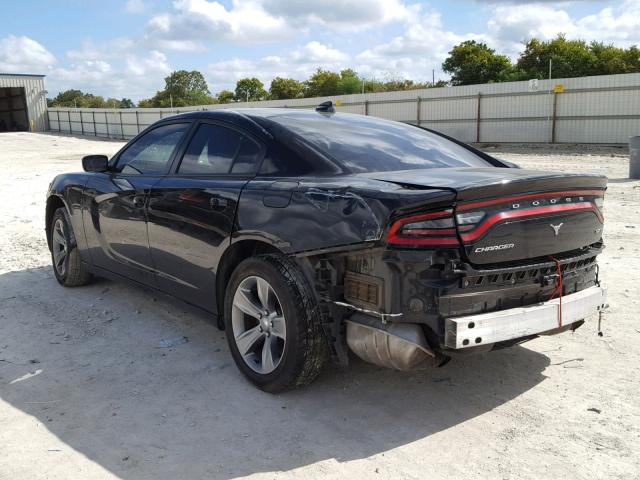 2C3CDXHG0GH203833 - 2016 DODGE CHARGER SX BLACK photo 3