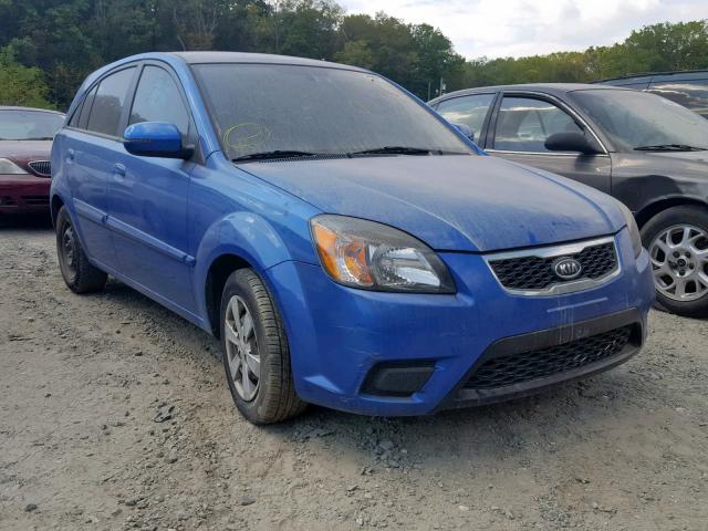 KNADH5A31A6666439 - 2010 KIA RIO LX BLUE photo 1