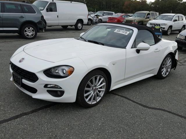 JC1NFAEK2H0105619 - 2017 FIAT 124 SPIDER WHITE photo 2