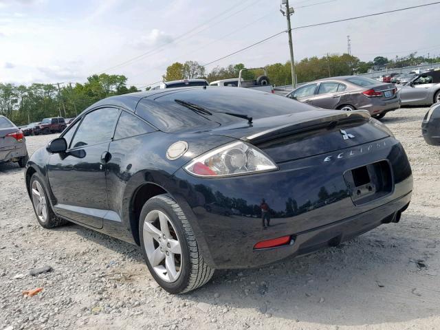 4A3AK24F58E037257 - 2008 MITSUBISHI ECLIPSE GS BLACK photo 3