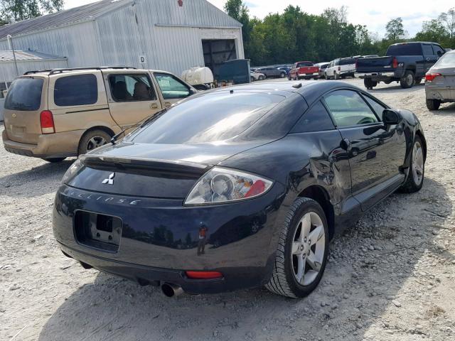 4A3AK24F58E037257 - 2008 MITSUBISHI ECLIPSE GS BLACK photo 4