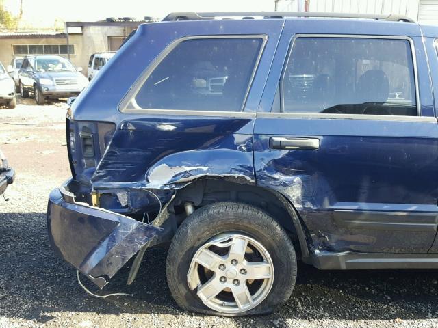 1J4GR48K66C204613 - 2006 JEEP GRAND CHER BLUE photo 9