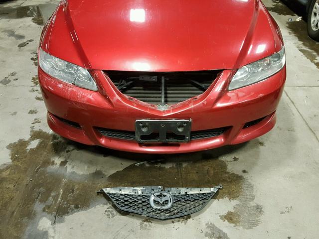 1YVHP80DX45N20435 - 2004 MAZDA 6 S RED photo 9