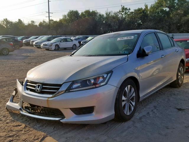 1HGCR2F35EA290951 - 2014 HONDA ACCORD LX SILVER photo 2