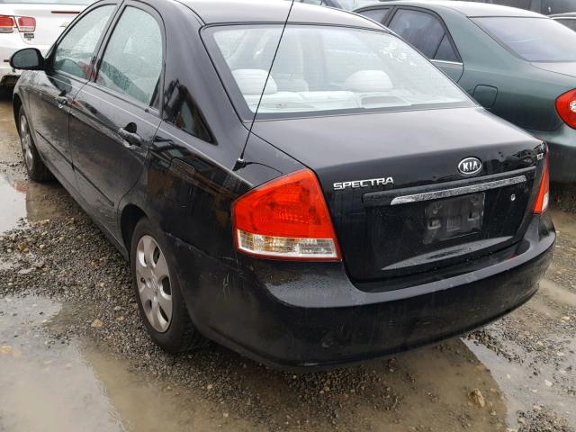 KNAFE121375453899 - 2007 KIA SPECTRA EX BLACK photo 3