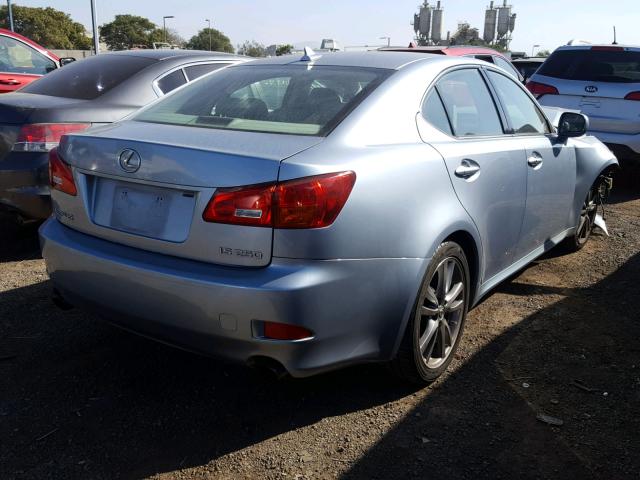 JTHBK262975046204 - 2007 LEXUS IS 250 SILVER photo 4