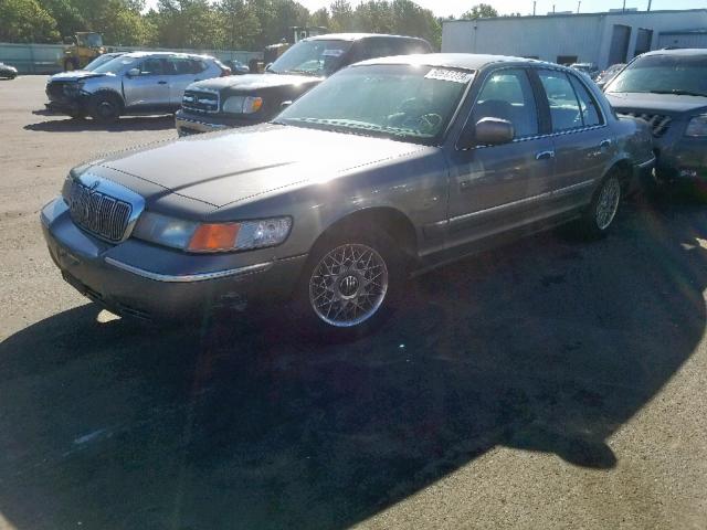 2MEFM74W3YX616776 - 2000 MERCURY GRAND MARQ GRAY photo 2