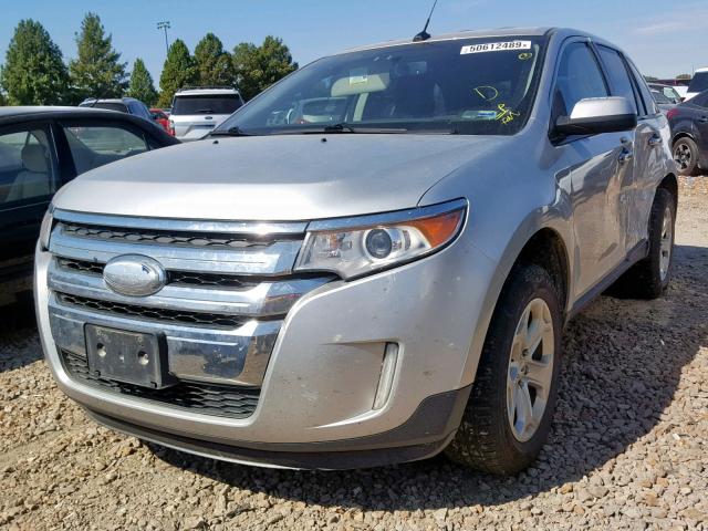 2FMDK4JC2BBB35358 - 2011 FORD EDGE SEL SILVER photo 2