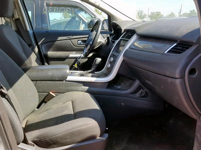 2FMDK4JC2BBB35358 - 2011 FORD EDGE SEL SILVER photo 5