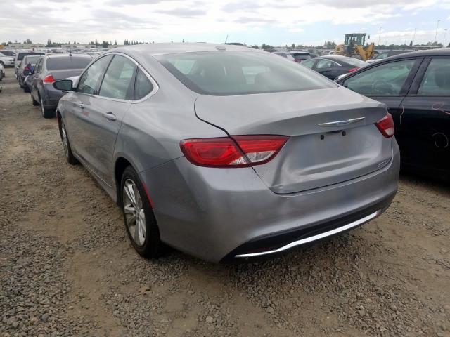 1C3CCCAB2FN693062 - 2015 CHRYSLER 200 LIMITE SILVER photo 3