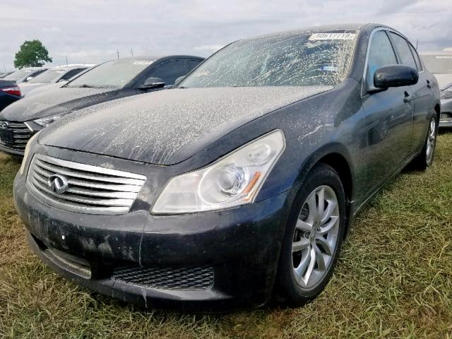 JNKBV61E48M208960 - 2008 INFINITI G35 BLACK photo 2