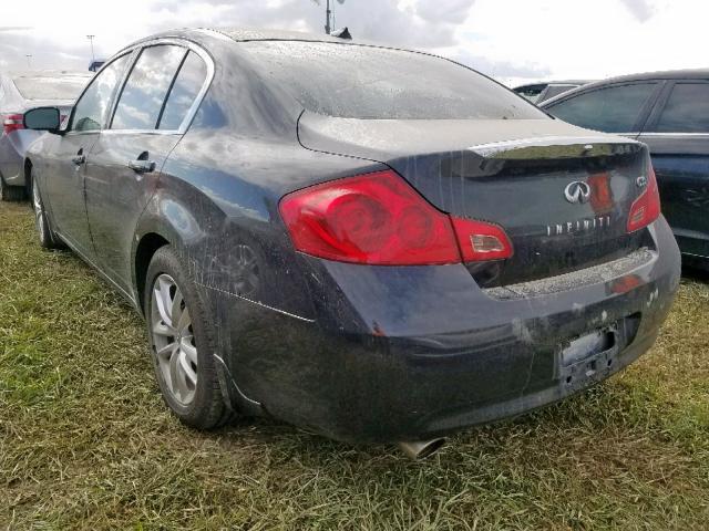 JNKBV61E48M208960 - 2008 INFINITI G35 BLACK photo 3