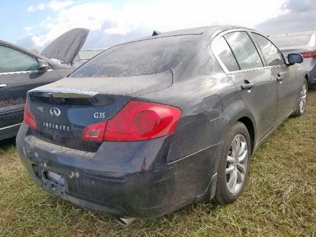 JNKBV61E48M208960 - 2008 INFINITI G35 BLACK photo 4