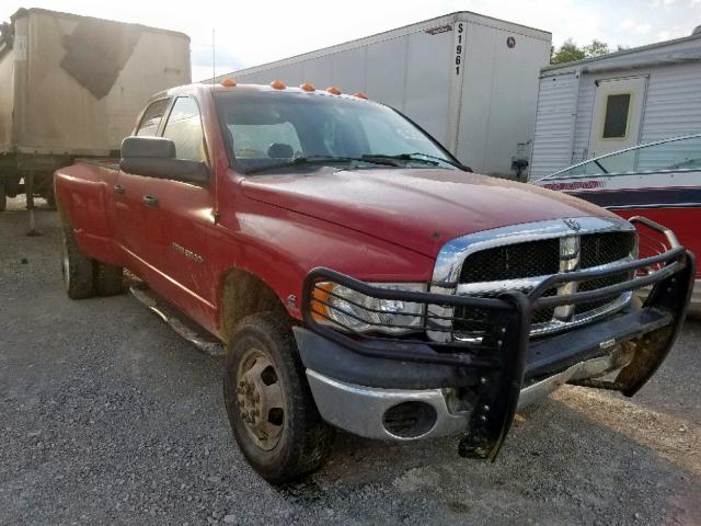 3D7MU48C94G163037 - 2004 DODGE RAM 3500 S RED photo 1