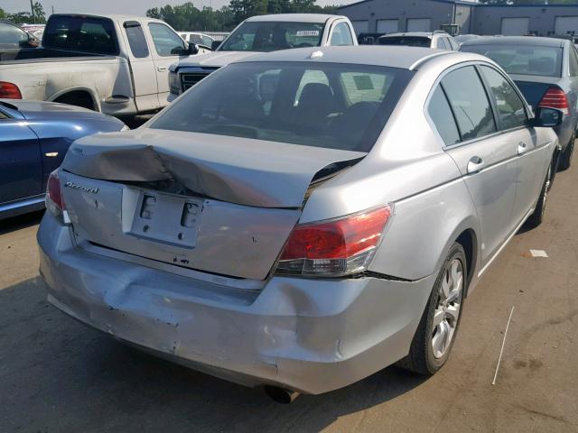 1HGCP26828A111187 - 2008 HONDA ACCORD EXL SILVER photo 4