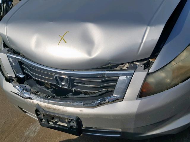 1HGCP26828A111187 - 2008 HONDA ACCORD EXL SILVER photo 9