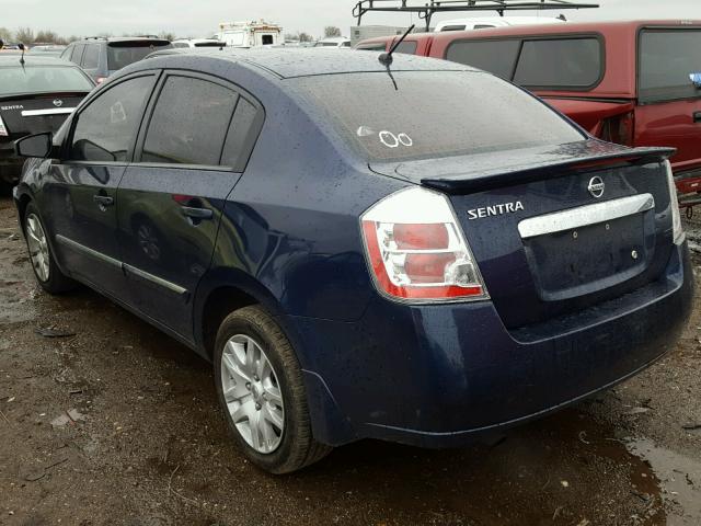 3N1AB6AP2CL754931 - 2012 NISSAN SENTRA 2.0 BLUE photo 3