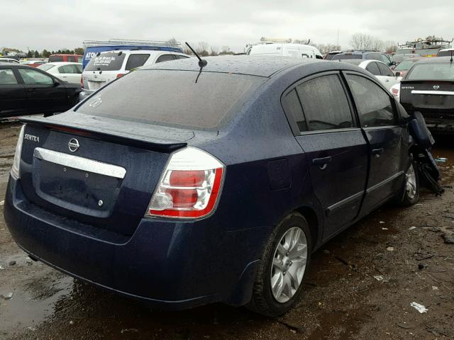 3N1AB6AP2CL754931 - 2012 NISSAN SENTRA 2.0 BLUE photo 4