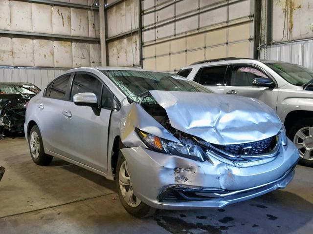 2HGFB2F55FH560492 - 2015 HONDA CIVIC LX SILVER photo 1