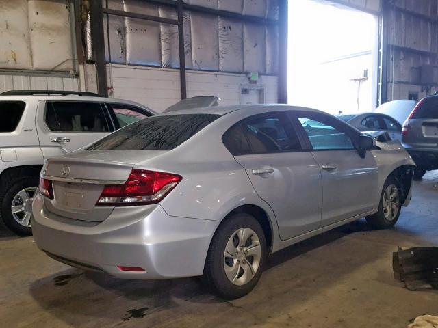 2HGFB2F55FH560492 - 2015 HONDA CIVIC LX SILVER photo 4