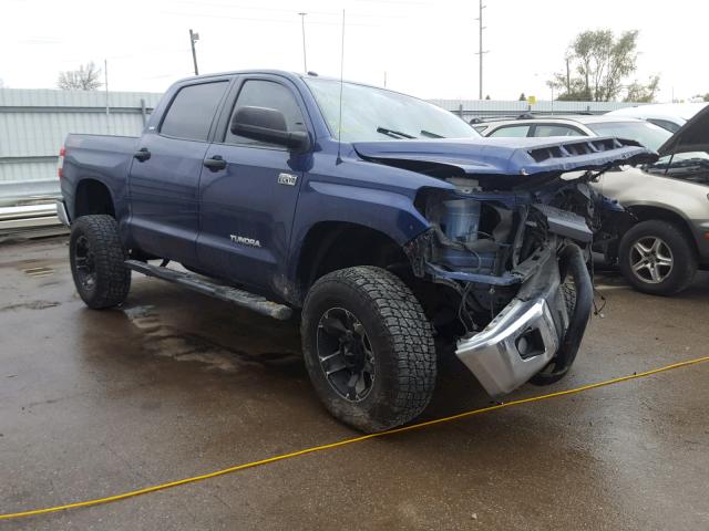 5TFEY5F14FX180952 - 2015 TOYOTA TUNDRA CRE BLUE photo 1