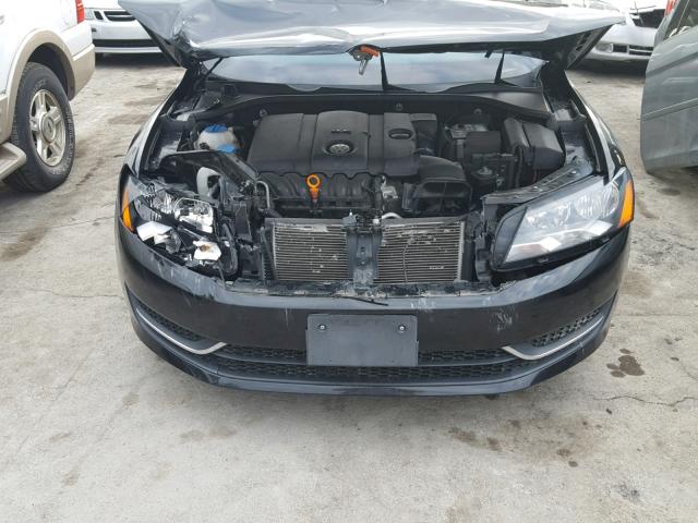 1VWBP7A30DC000832 - 2013 VOLKSWAGEN PASSAT SE BLACK photo 7