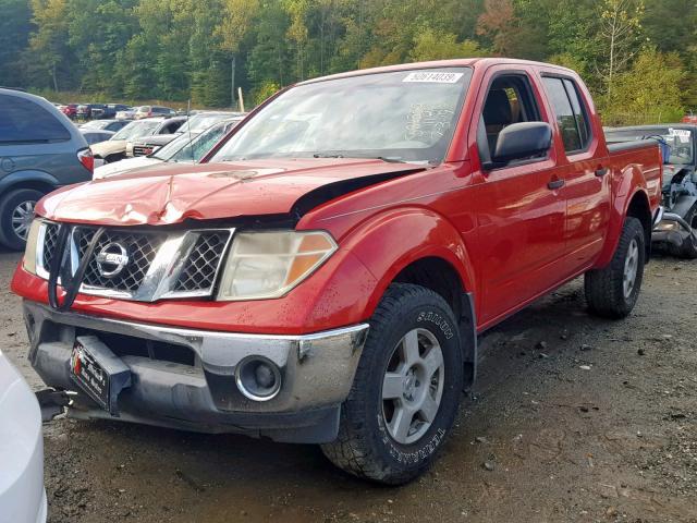 1N6AD07W16C412323 - 2006 NISSAN FRONTIER C RED photo 2