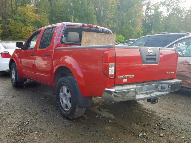 1N6AD07W16C412323 - 2006 NISSAN FRONTIER C RED photo 3