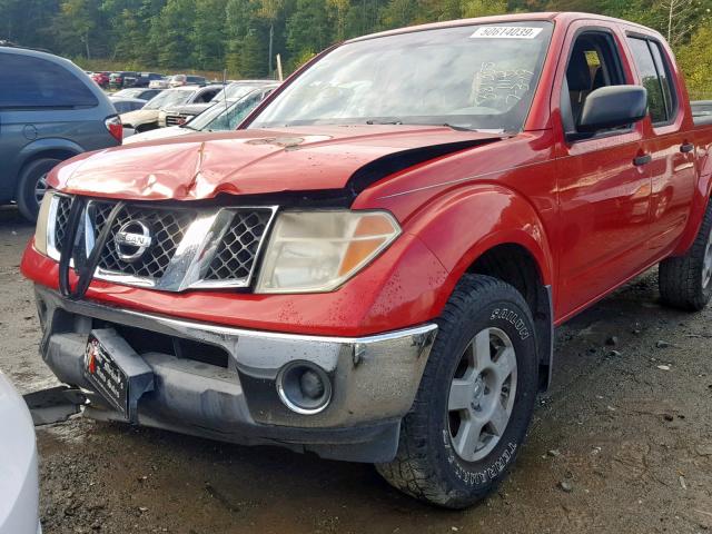 1N6AD07W16C412323 - 2006 NISSAN FRONTIER C RED photo 9