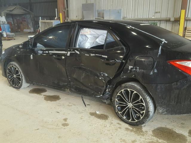 5YFBURHEXGP415280 - 2016 TOYOTA COROLLA L შავი ფოტო 9