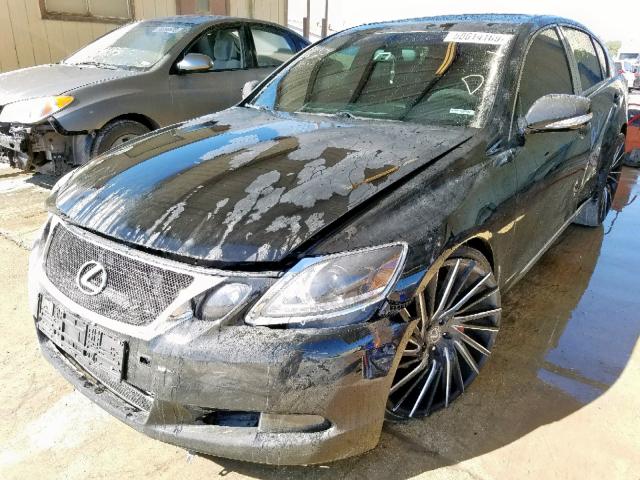 JTHBL96S085002454 - 2008 LEXUS GS 460 BLACK photo 2