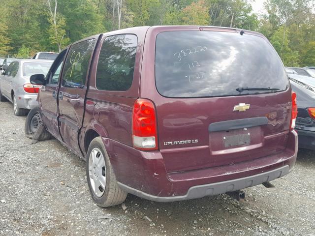 1GNDV23177D116471 - 2007 CHEVROLET UPLANDER L BURGUNDY photo 3