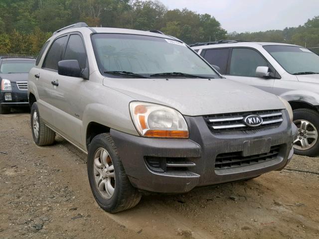 KNDJE723877332923 - 2007 KIA SPORTAGE E SILVER photo 1