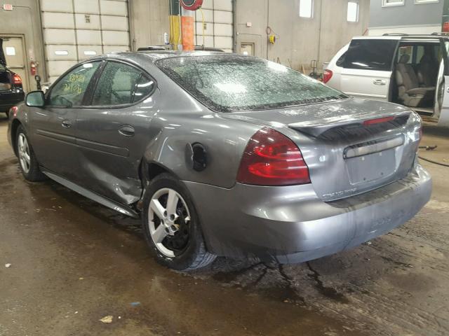 2G2WP522251201612 - 2005 PONTIAC GRAND PRIX GRAY photo 3