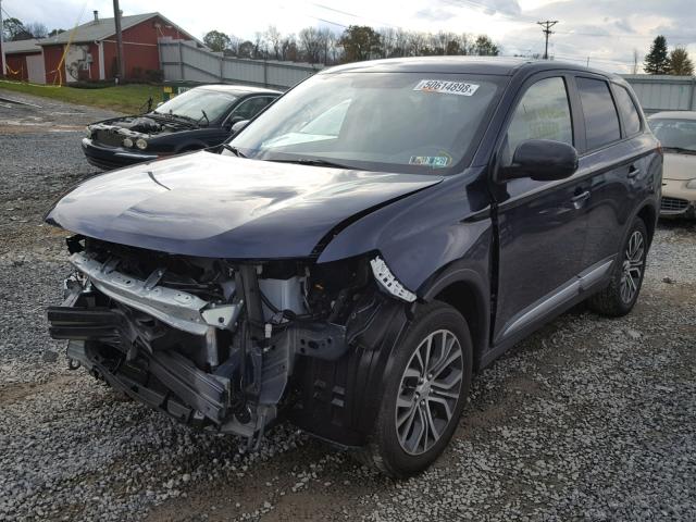 JA4AZ3A30JZ070805 - 2018 MITSUBISHI OUTLANDER BLUE photo 2